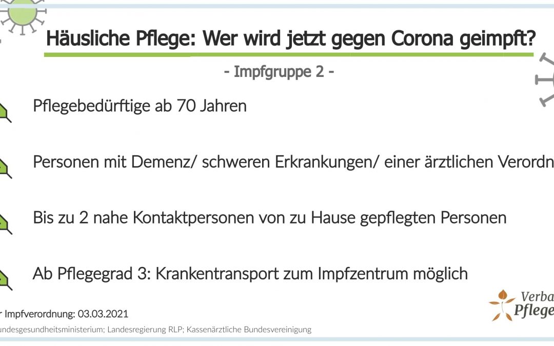 Corona: Impfstart für pflegende Angehörige – Wer jetzt geimpft wird